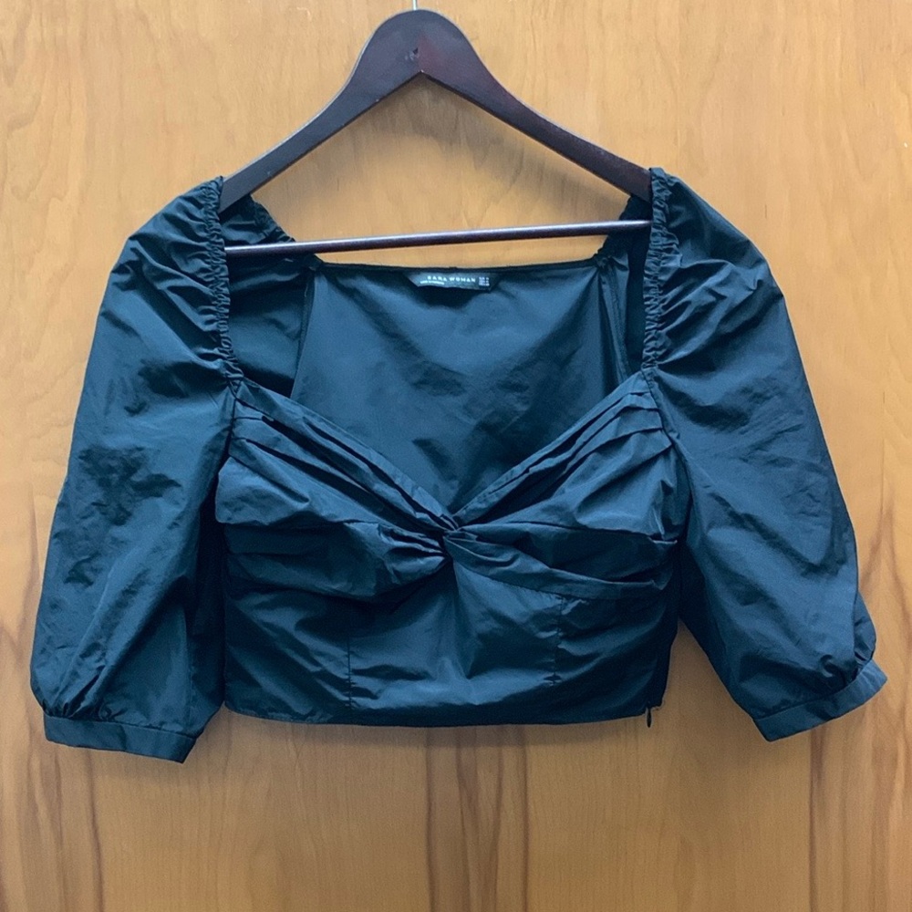 🍀4 for $25🍀 Zara Elegant Black Twist Front Blouse